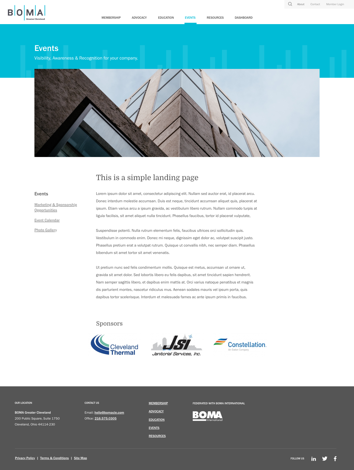 BOMA events page
